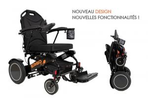 Ergo-09L 2.0 : Fauteuil roulant électrique pliable 