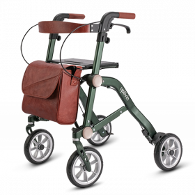 ROLLATOR COMPACT DE MARQUE MOBIO, 4 ROUES 